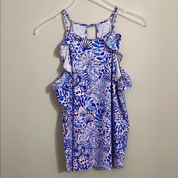 Lilly Pulitzer Tops - Lilly Pulitzer Billie Top in High Tides Good Vibes Size Large
